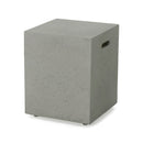 Modern Tank Holder Side Table With Smooth Concrete Surface