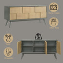 Blayde - Server - Light Gray & Natural