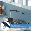 Modern Design Wall Mount Pot Filler Faucet Folding Stretchable