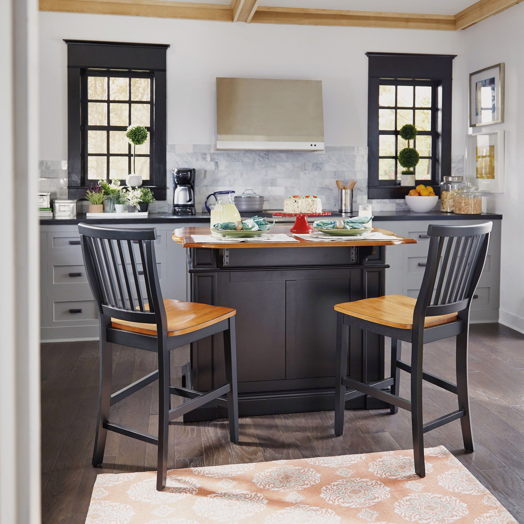 Americana - Kitchen Island Set - Atlantic Fine Furniture Melbourne FL