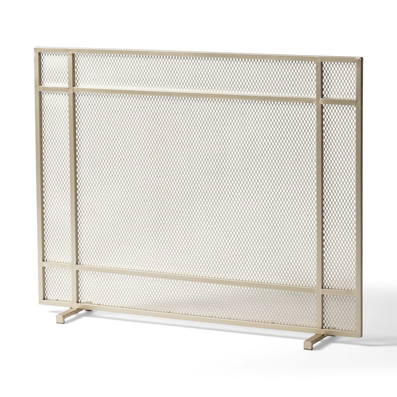 Elegant Iron Fire Screen For Fireplace Protection