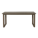 Rustic Nash Dining Table With Slat Design - Gray