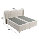 Adonia - Queen Bed With Storage - Beige