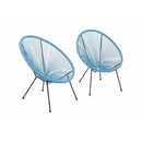 Modern Egg Shaped String Chairs (Set of 2)