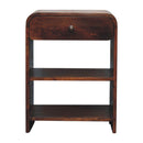 Aspen - Open Bedside Table - Dark Brown