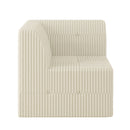 Modern Minimalist Corduroy Corner Sofa Sleeper
