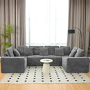 Modular U Shaped Sectional Sofa With Reversible Design