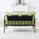Modern Metal Frame Sofa With Sponge Filling For Compact Spaces And Versatile Use