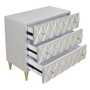 Anson - Console Cabinet - Metallic Silver & Champagne