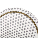 Outdoor Rattan And Aluminum French Bistro Chairs Set