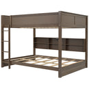 Bunk Bed With Storage Cabinets And USB Ports