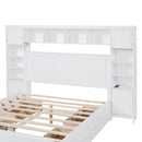 Bed With All In One Cabinet, Shelf And Sockets