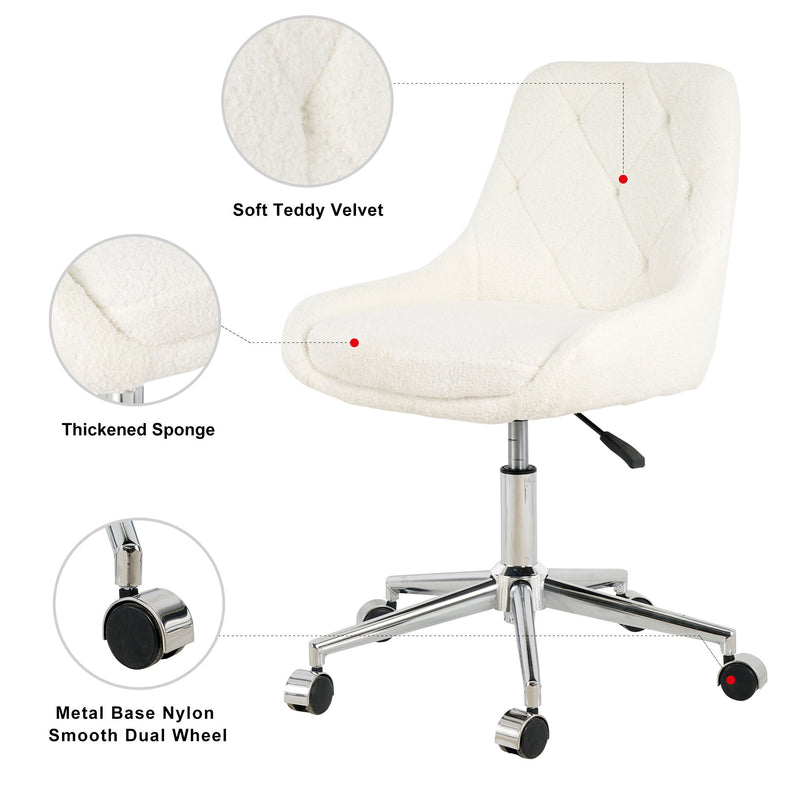Adjustable And Space-Saving Chair With Golden Electroplated Legs