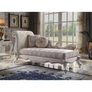 Picardy - Chaise - Antique Pearl & Fabric - Atlantic Fine Furniture Inc