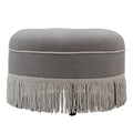 Yolanda - Round Upholstered Accent Ottoman