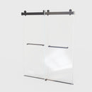 Frameless Double Sliding Soft-Close Shower Door, 3 / 8" (10Mm) Thick SGCC Tempered Glass Door, Matte
