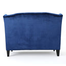 Nurturing - Upholstered Loveseat With Wing Back And Diamond Tufting