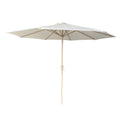 Patio Market Umbrella With 8 Steel Ribs, UV-Resistant And Waterproof Canopy