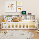 Floor Bed With Storage Cabinets And USB Ports