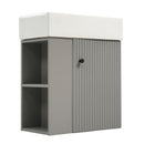 Modern Floating Bathroom Vanity With Ceramic Basin Perfect For Small Bathrooms