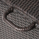 Blake - Wicker Cushion Box - Brown Multi