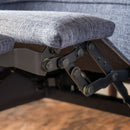 Mid-Century Modern Recliner With Button Tufted Waffle Stitch