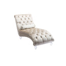 Velvet Chaise Lounge Indoor, Button Tufted Upholstered Chaise Lounge Chair With Pillow