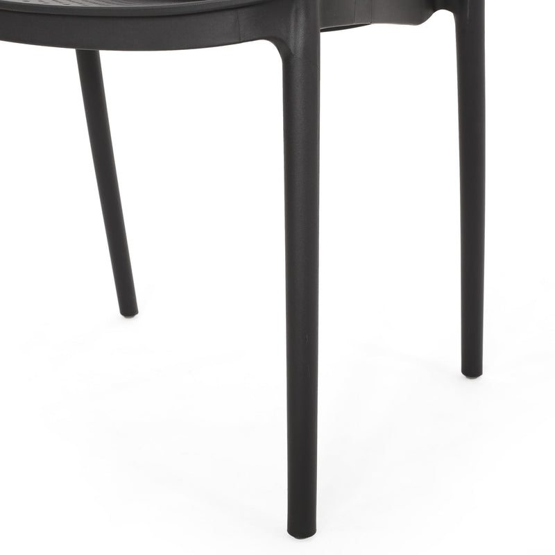 Outdoor Stacking Dining Side Chair (Set of 2)