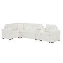 Modular L-Shaped Sectional Sofa Bed With Pull-Out Sleeper, Cup Holders, And Storage