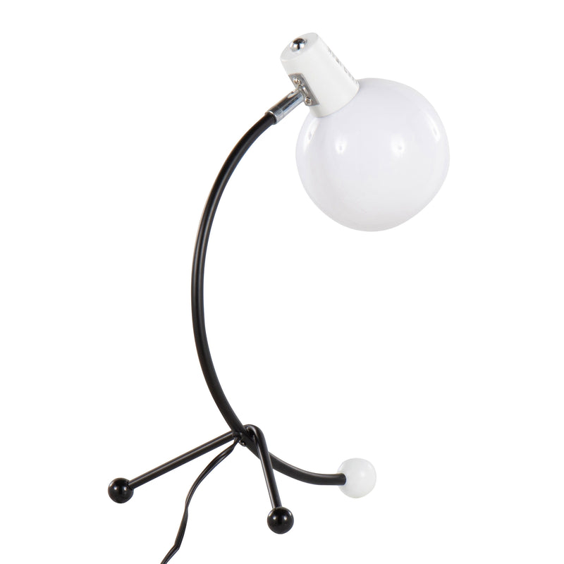 Eileen - Contemporary Task Lamp - Black / White