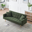 Teddy Fleece Sofa Bed With Luxurious Throw Pillows