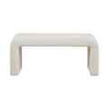 Modern Contemporary Boucle Waterfall Bench