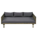 Claremont - 3 Seater Daybed Teak Acacia Wood Water Resistant Cushions