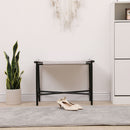 Handwoven Paper Rope Foot Rest Shoes Stools Ottomans For Entryway