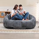 Bean Bag Lazy Sofa, Durable Comfort Lounger High Back Bean Bag Chair Couch