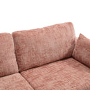 Chenille 2 Seater Sofa With LED Light, USB Charging Port, And Storage Bag