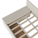 L Shaped Upholstered Platform Bed With Storage And Drawers