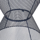 Zine - Outdoor Side Table With Hourglass Shaped And Iron Frame - Navy