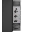 Gun Safes For Home Rifle And Pistols, Fingerprint Electronic Safe With Quick Access, Detachable Partition - Black