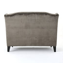 Nurturing - Upholstered Loveseat With Wing Back And Diamond Tufting