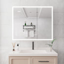 Bathroom Medicine Cabinet With Lights, LED Medicine Cabinet With Mirror, Lighted Medicine Cabinet With Defogger