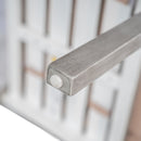 Outdoor Wooden Dinning Set With An Umbrella Hole And Removable Cushions For Patio