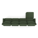 Stylish Sofa With Ottoman And Lumbar Pillows, Ergonomic Design