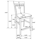 Gabriel - Square Counter Height Dining Set