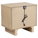 Kailani - 2-Drawer Nightstand Bedside Table - Beige Oak