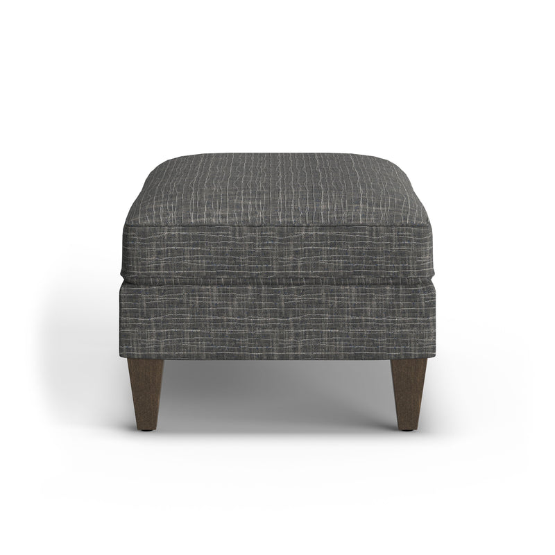 Digby - Fabric Cocktail Ottoman - Dark Gray
