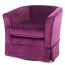 Glitter - Upholstered Swivel Chair With Loose Cover And Curved Back