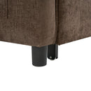 Pull-Out Sleeper Sofa With Reversible Backrest Cushion, Side Pockets, 2 USB Ports And A Phone Holder For Living Room