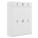 Contemporary 4 Door Wardrobe With 1 Drawer And Top Cabinet