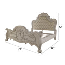 Dresden - Queen Upholstered Bed - Bone White Finish - Atlantic Fine Furniture Inc